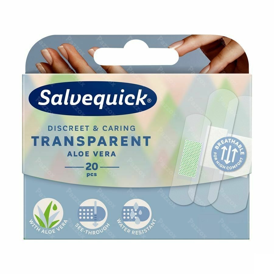 Salvequick Transparente Pleisters Aloe Vera 20