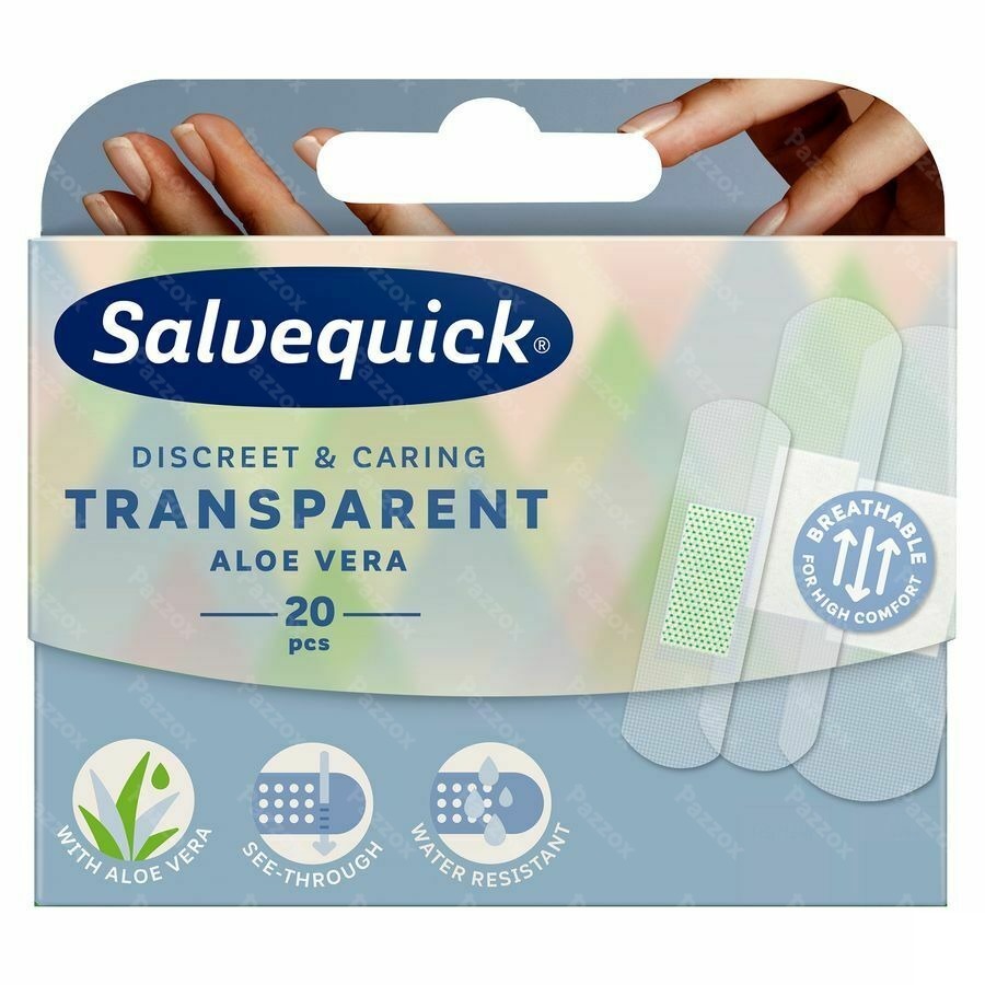 Salvequick Transparente Pleisters Aloe Vera 20