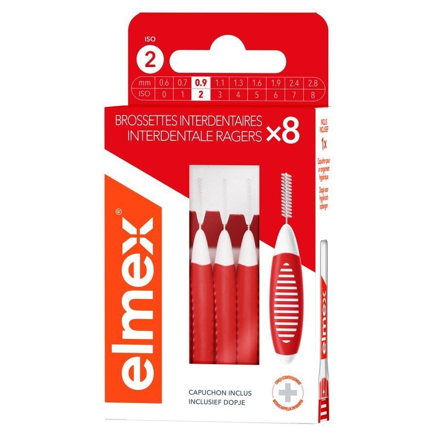 Elmex Set Interdentale Borsteltjes Iso 2 0,9mm 8