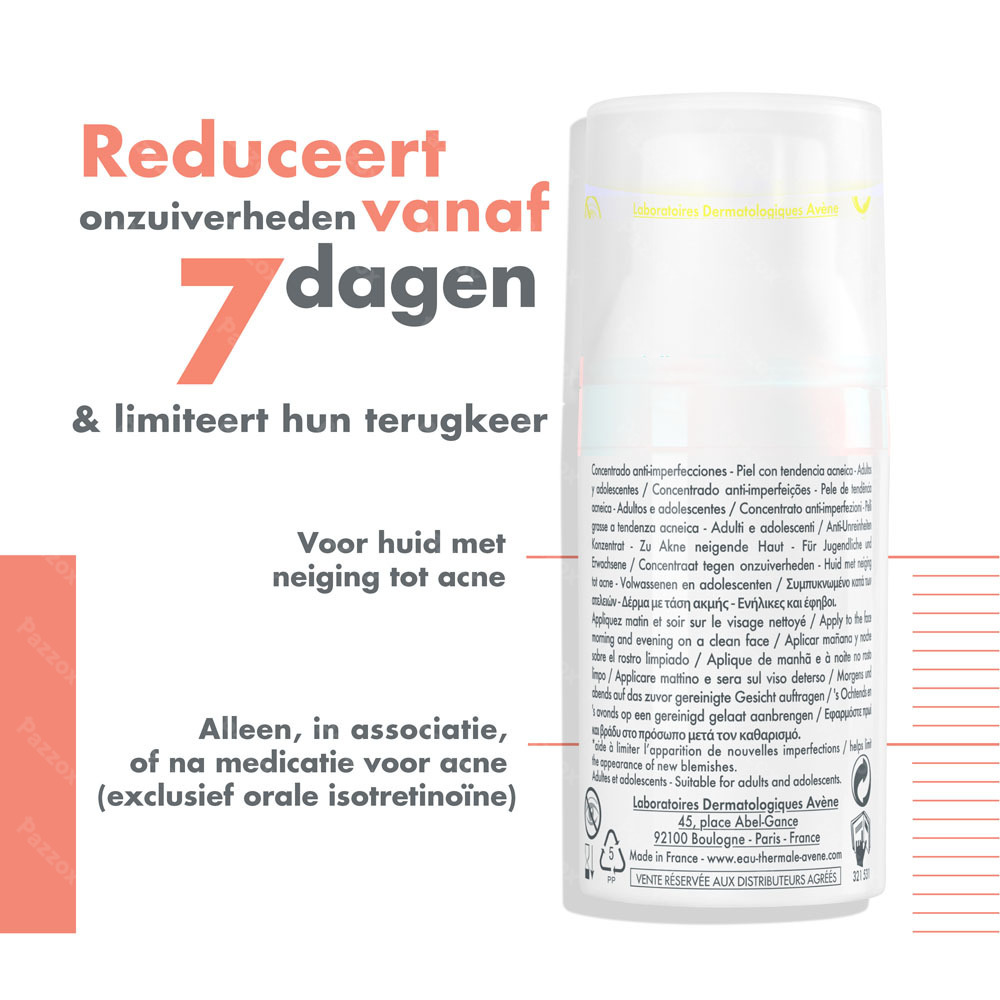 Avène Cleanance Comedomed Concentraat tegen onzuiverheden, Huid met neiging tot acné 30ml