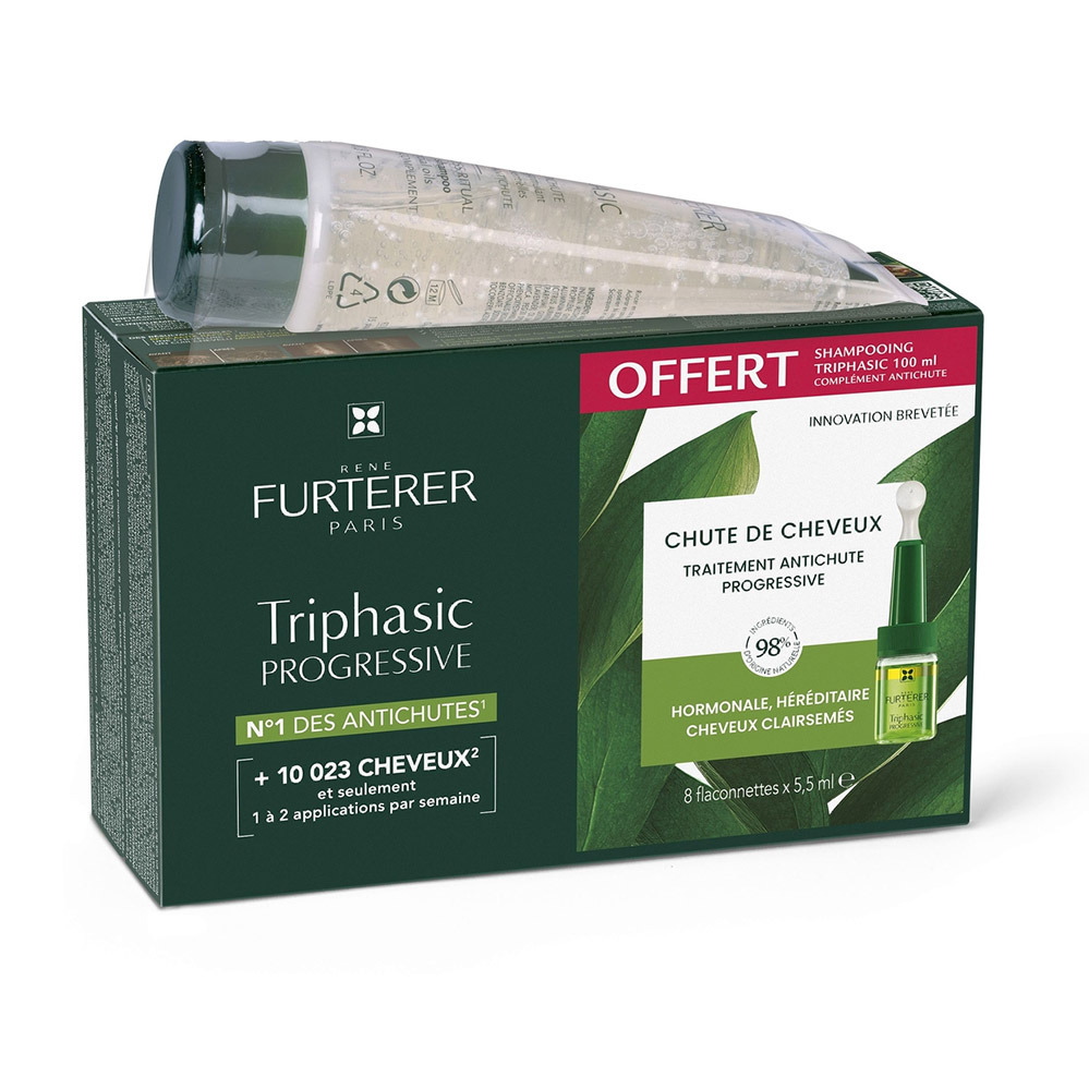 Furterer Triphasic Progress 8X5,5ML+Shampoo 100ml