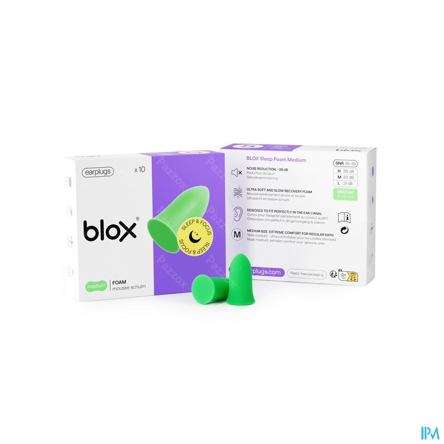 Blox Sleep Schuim Medium Groen Oordoppen 5