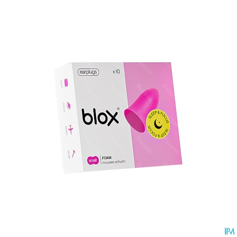 Blox Sleep Mousse Small Rose 5 Paires Boules Quies - Pazzox