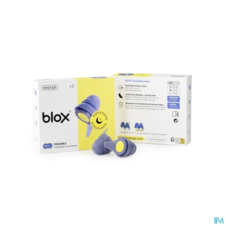 Blox Sleep Herbruikbaar Oordoppen 1 Paar
