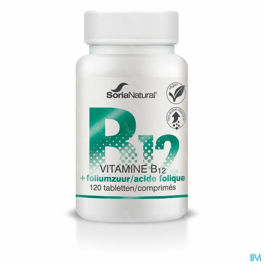 Soria Vitamine B12+acide Folique 250mg Comp 120