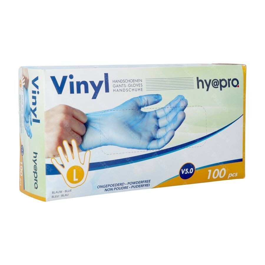 Pharmex Handschoenen Blauw Vinyl l Poedervrij 100