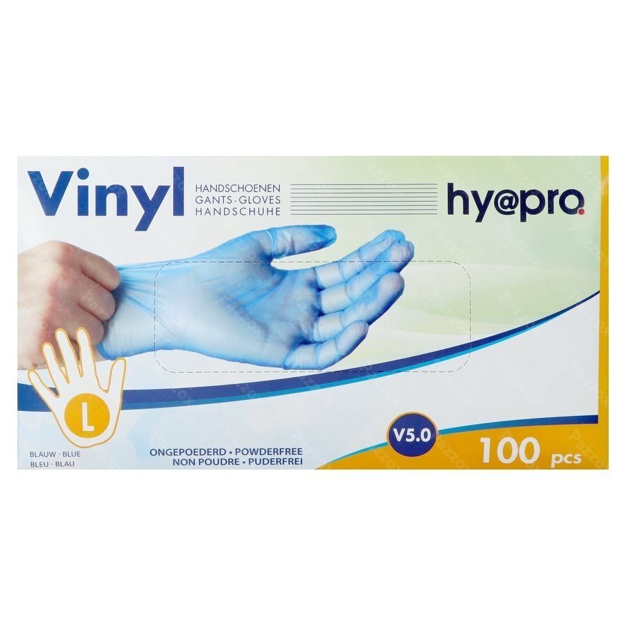 Pharmex Handschoenen Blauw Vinyl l Poedervrij 100