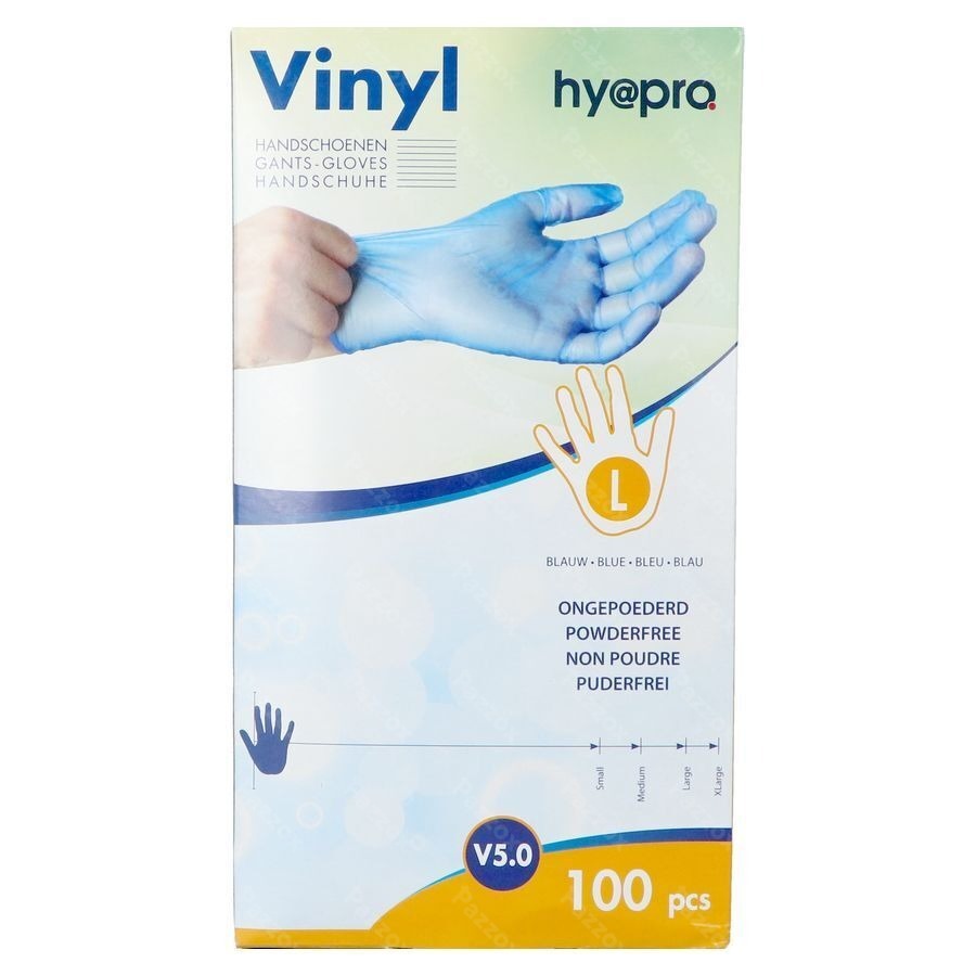 Pharmex Handschoenen Blauw Vinyl l Poedervrij 100