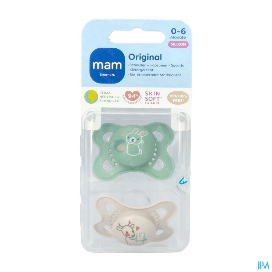 Mam Fopspeen Original Pure Siliconen 0-6m Unisex
