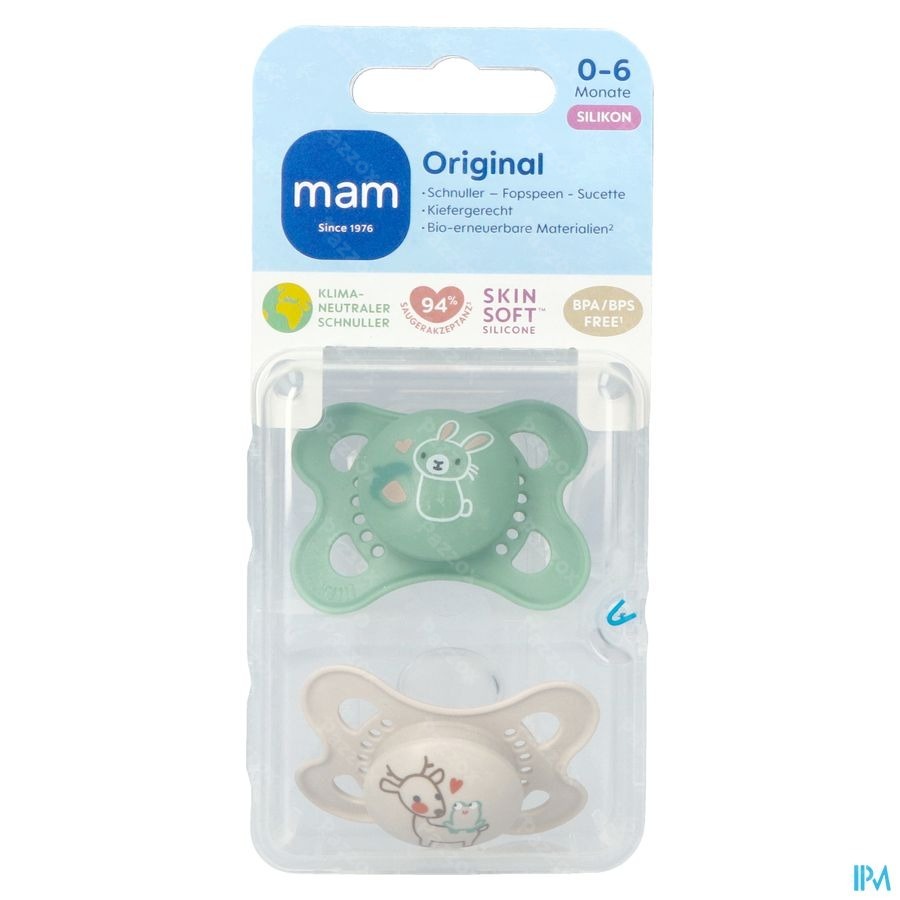 Mam Fopspeen Original Pure Siliconen 0-6m Unisex