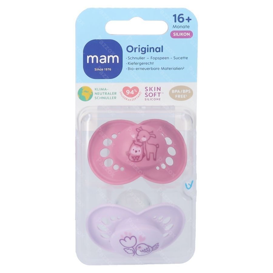 Mam Sucette Original Pure Silicone 16m+ Fille