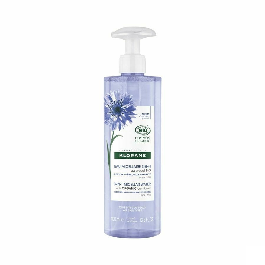Klorane Visage Bleuet Eau Micellaire Bio 400ml Nf