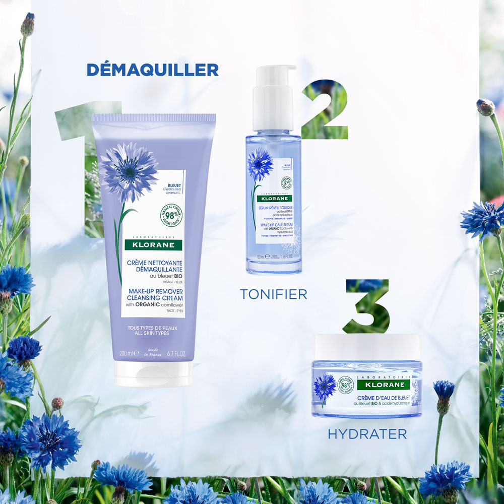 Klorane Visage Creme Nett Demaq Bleuet Bio 200ml