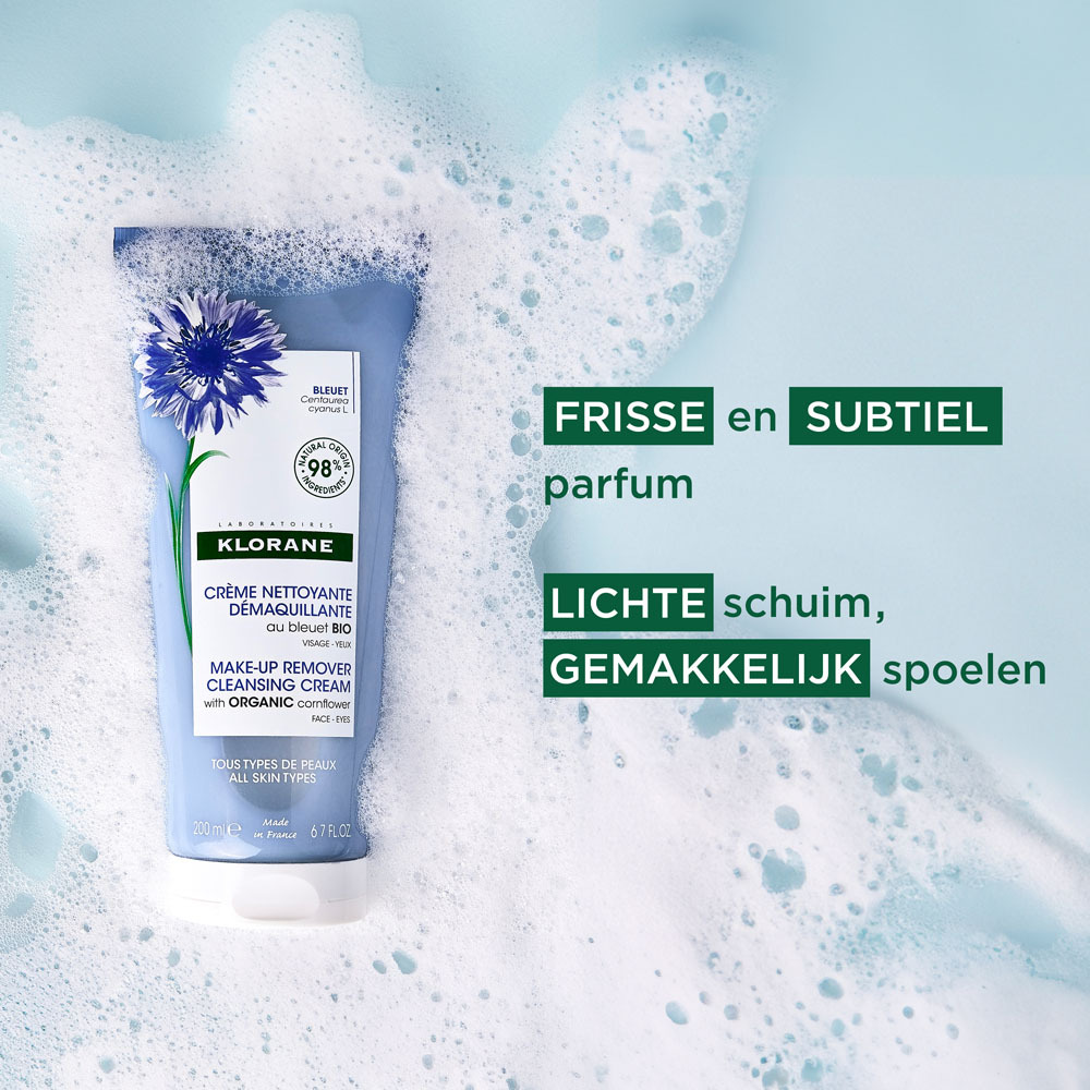 Klorane Gezicht Make-up Remover Korenbloembio 200ml
