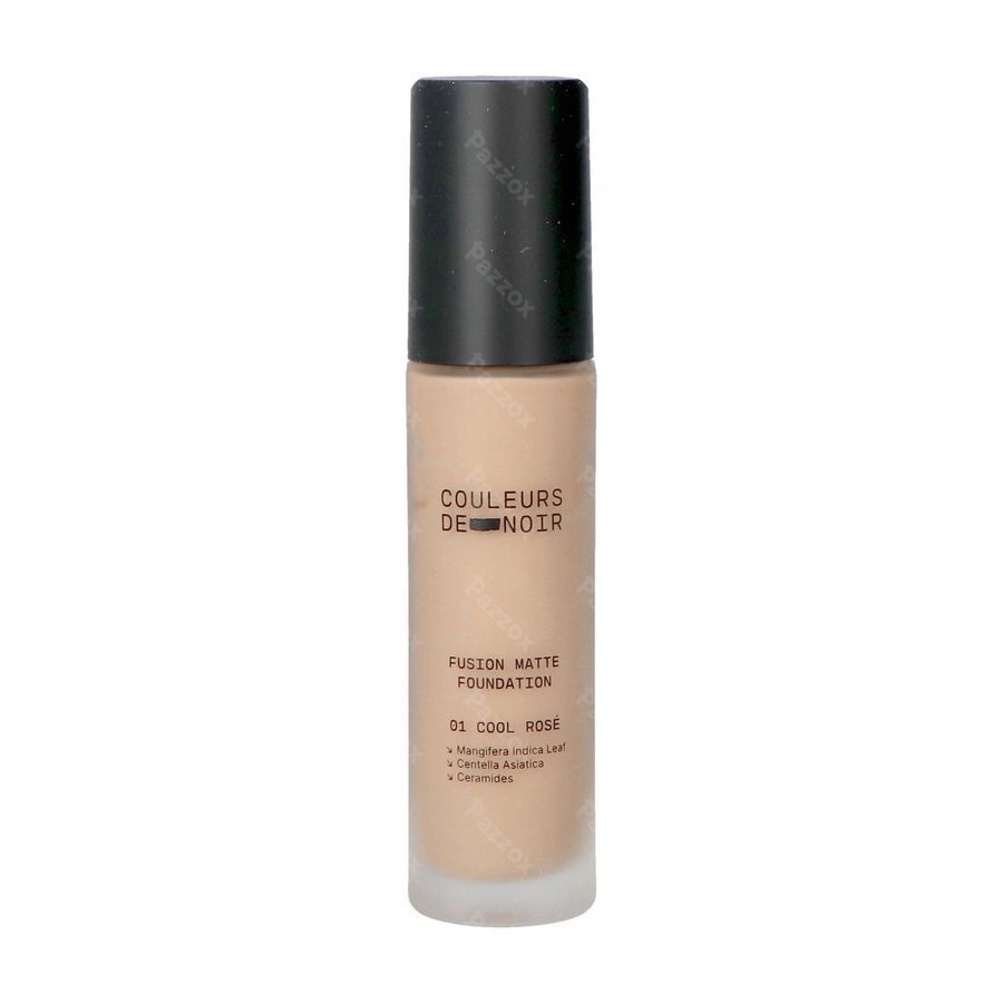 Les Couleurs De Noir Fusion Matte Foundation 01 Cool Rosé 30ml