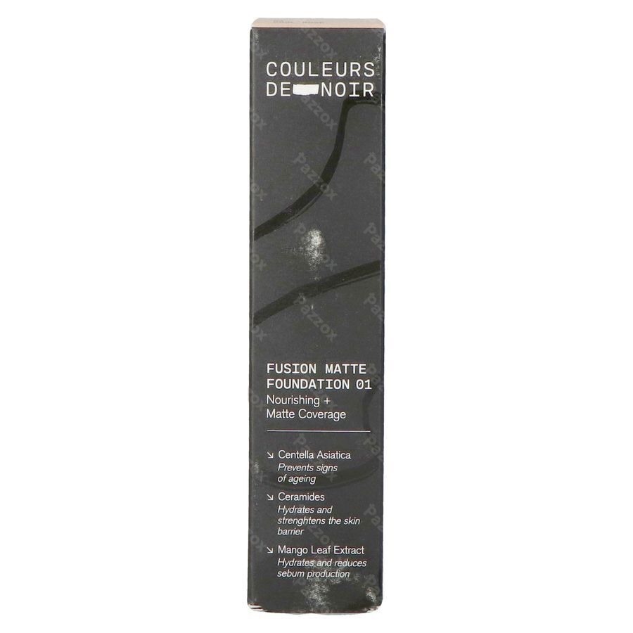 Les Couleurs De Noir Fusion Matte Foundation 01 Cool Rosé 30ml