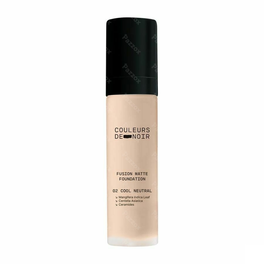 Les Couleurs De Noir Fusion Matte Foundation 02 Cool Neutral 30ml
