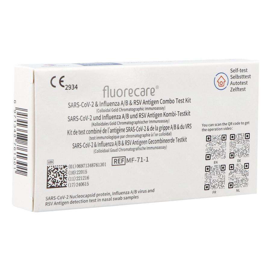 Fluorecare Combi Cov-grippe A/b-vrs Autotest Osms - Pazzox