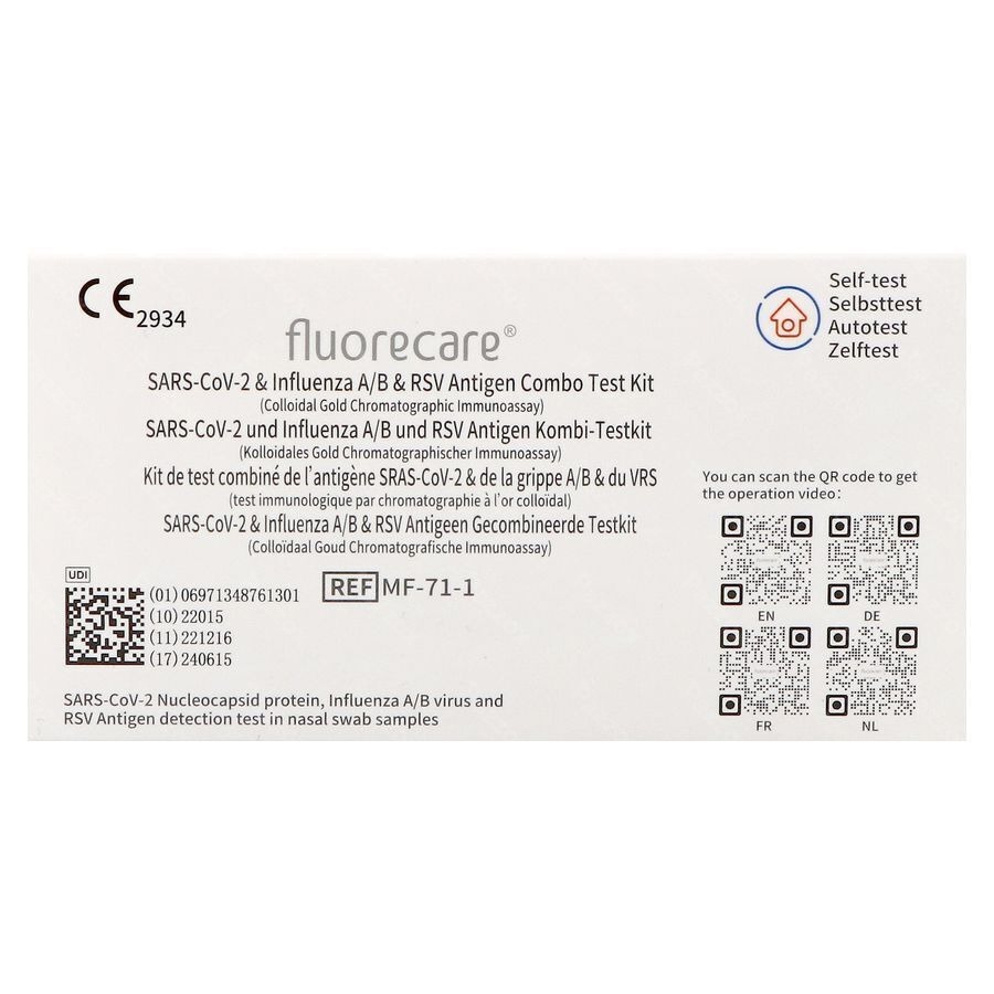Fluorecare Combi Rsv/flu/covid Autotest 1 Magis