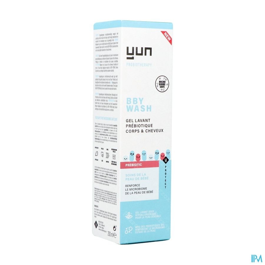 Yun BBY Prebiotic Corps et Cheveux Gel Lavant 200ml