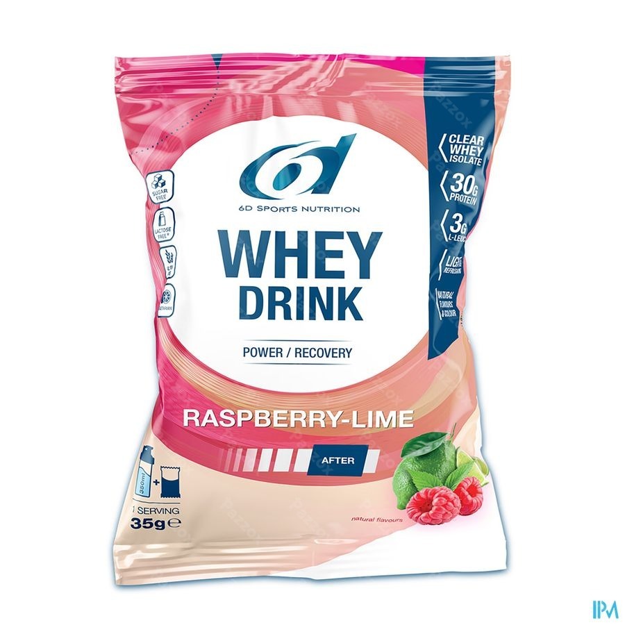 6D Whey Drink Raspberry & Lime Poudre 8x35g