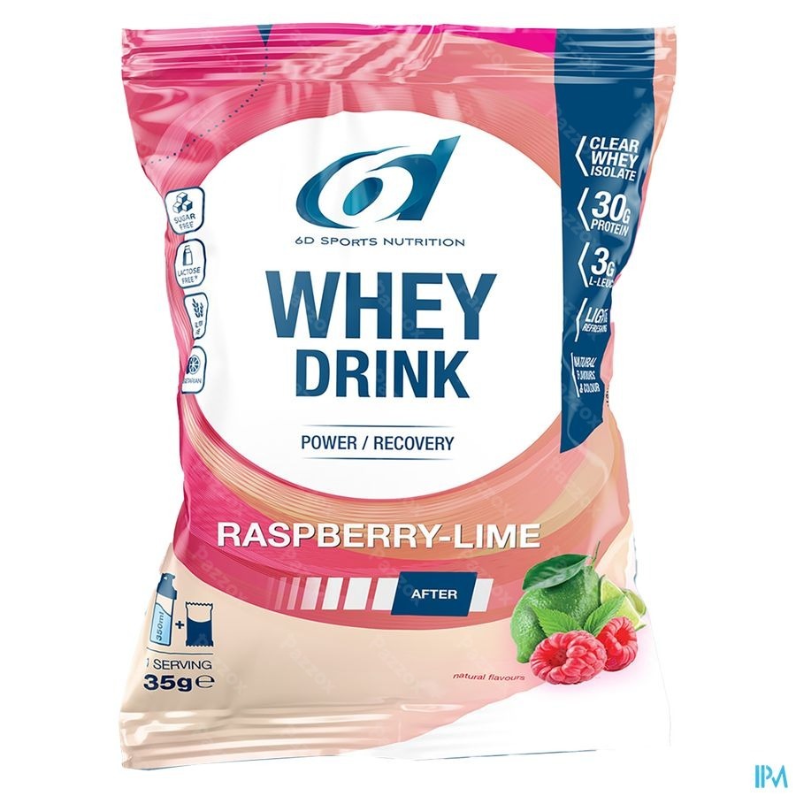6D Whey Drink Raspberry & Lime Poudre 8x35g