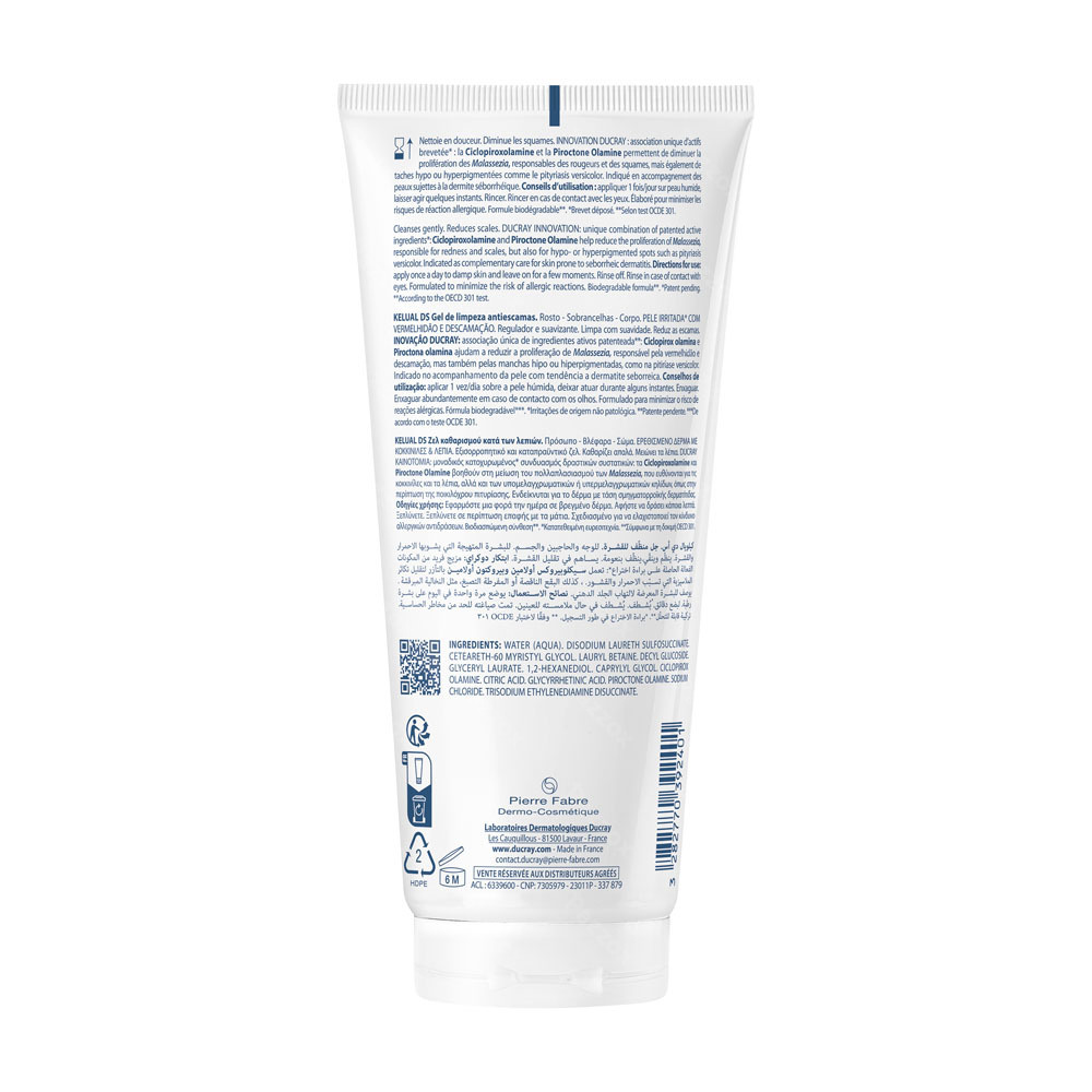 Ducray Kelual Ds Gel Nettoyant A/squam 200ml Nf
