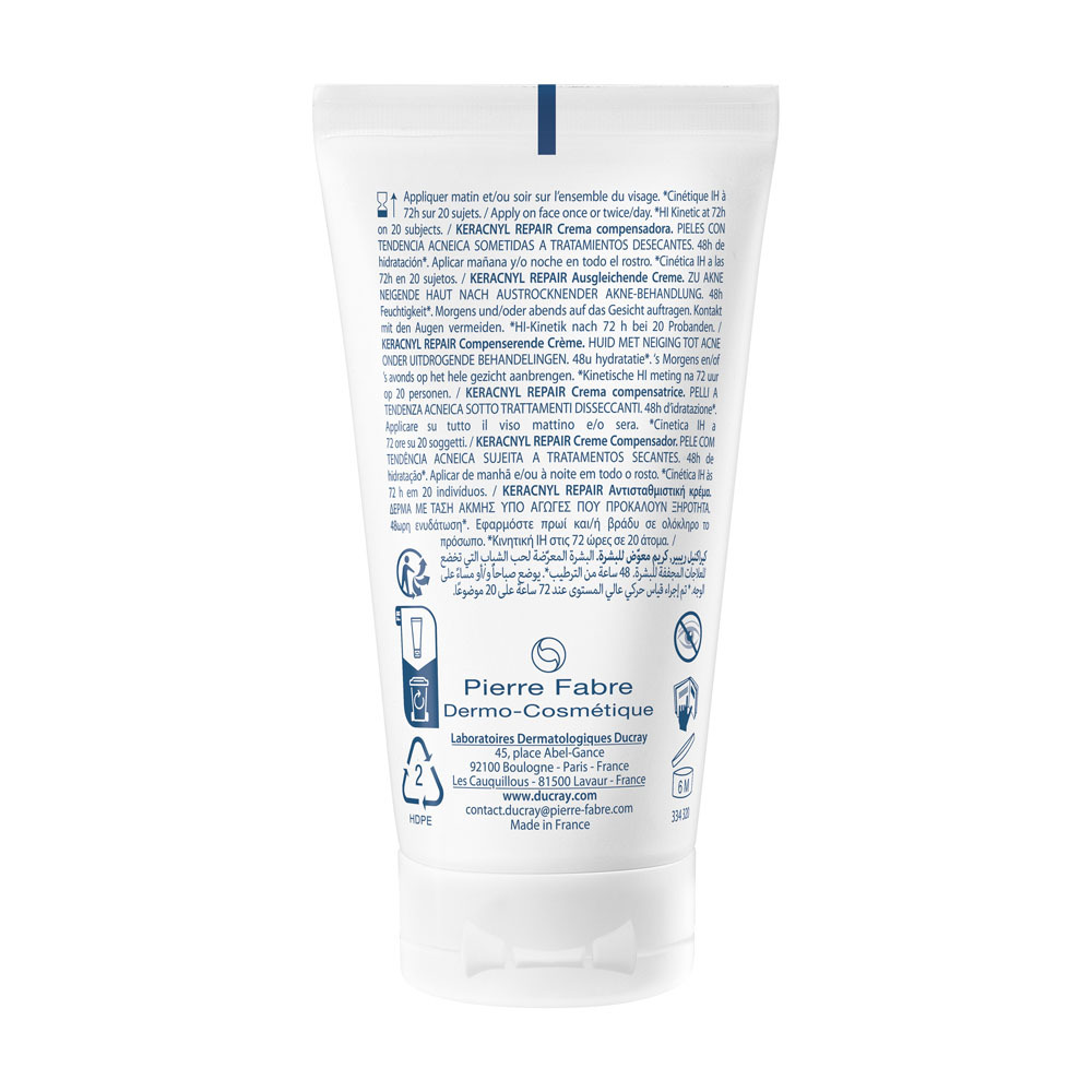 Ducray Keracnyl Repair Compenserende Crème 50ml