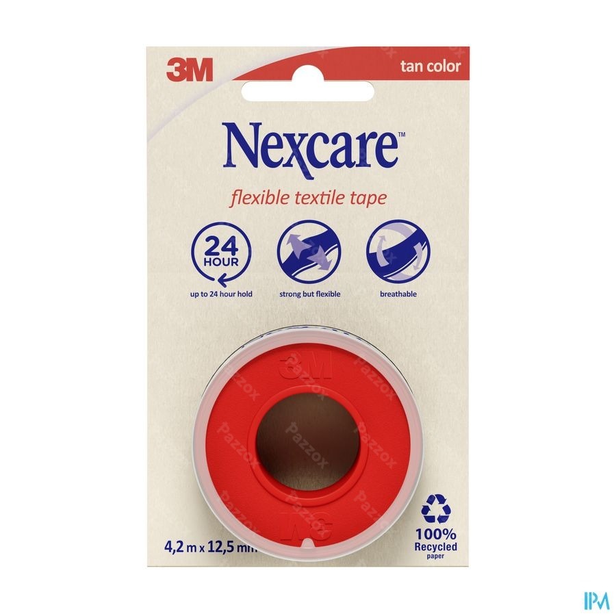 Nexcare 3m Textile Ruban Flexi. 4,2mx12,5mm Nt04-1