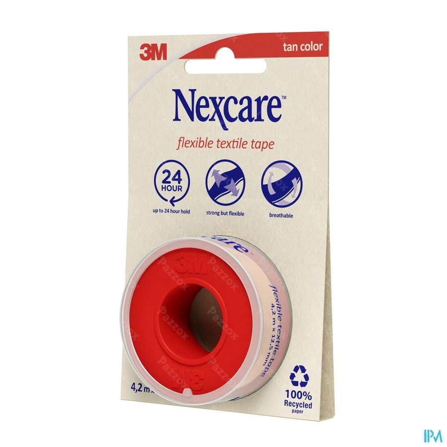 Nexcare 3m Textile Ruban Flexi. 4,2mx12,5mm Nt04-1