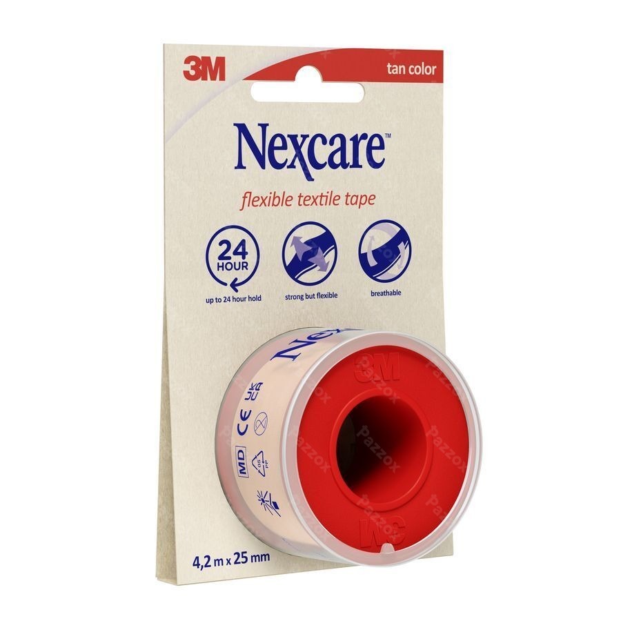 Nexcare 3m Textile Flexibele Tape 4,2mx25mm Nt04-2