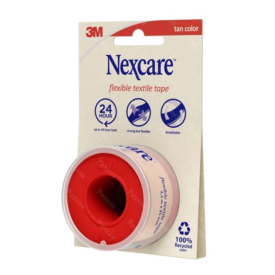 Nexcare 3m Textile Flexibele Tape 4,2mx25mm Nt04-2