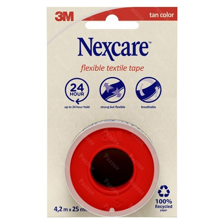 Nexcare 3m Textile Flexibele Tape 4,2mx25mm Nt04-2
