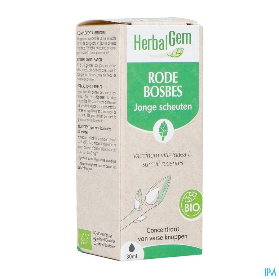 Herbalgem Rode Bosbes Bio 30ml