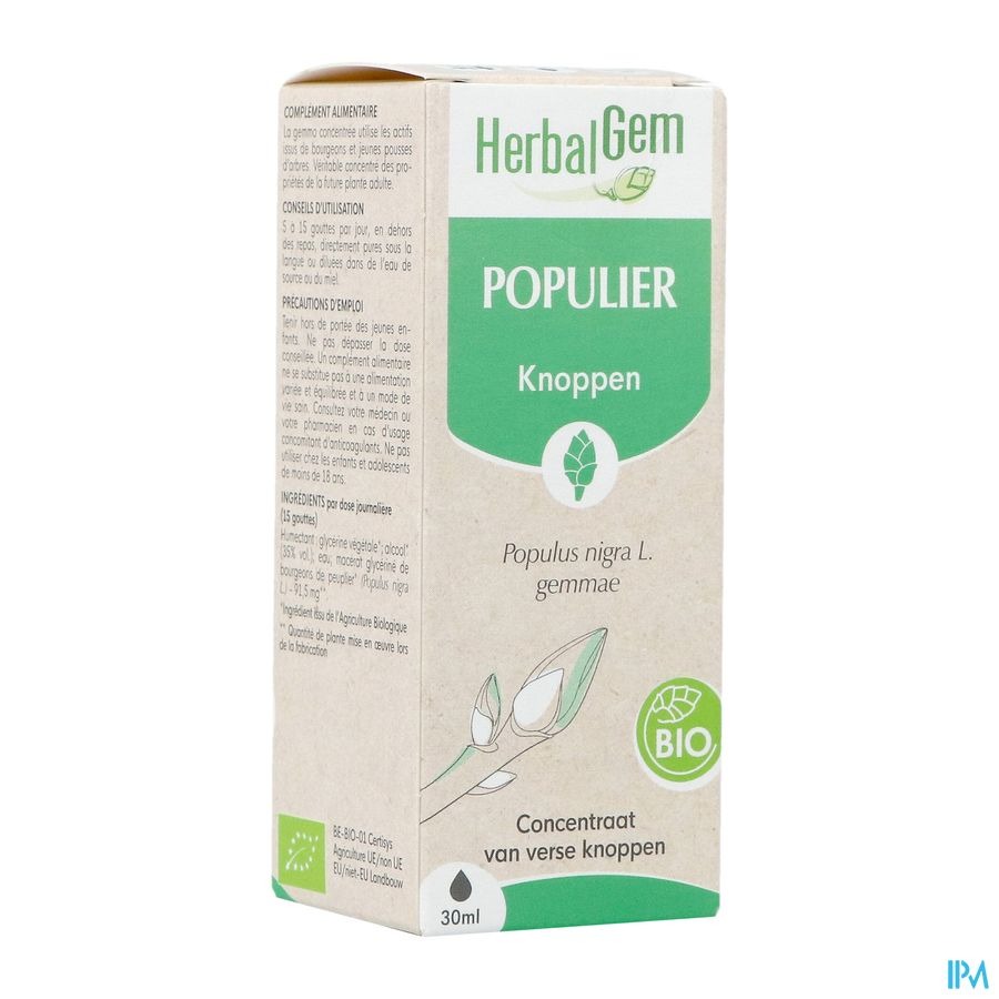 Herbalgem Populier Bio 30ml