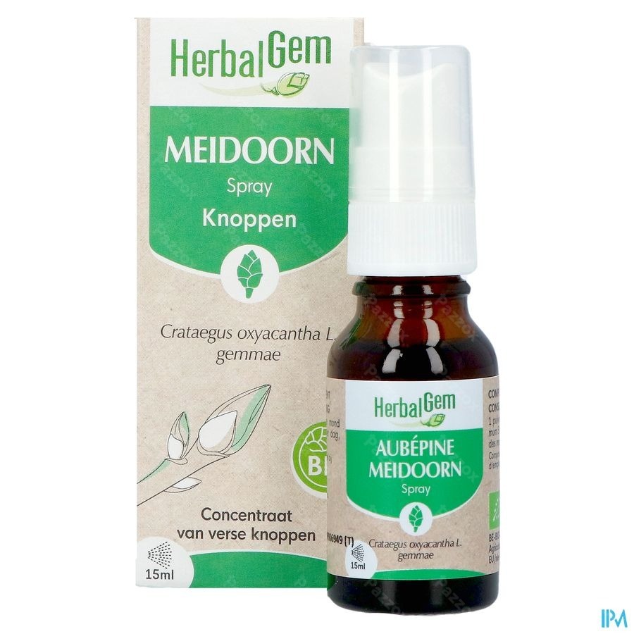 Herbalgem Meidoorn Bio Spray 15ml
