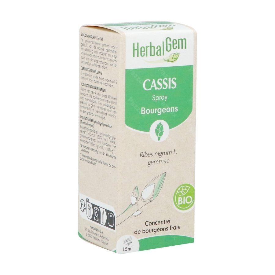 Herbalgem Cassis Bio Spray 15ml