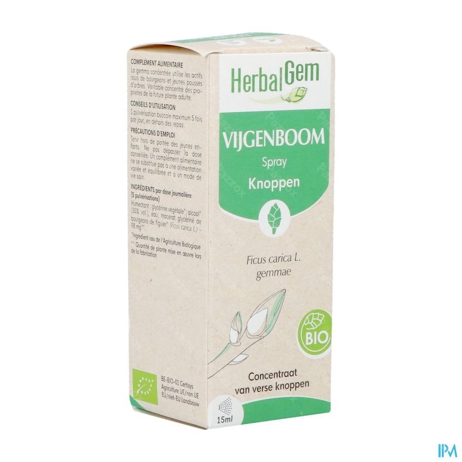 Herbalgem Vijgenboom Bio Spray 15ml