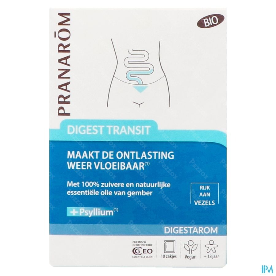 Pranarom Digestarom Digest Transit Zakje 10x6g