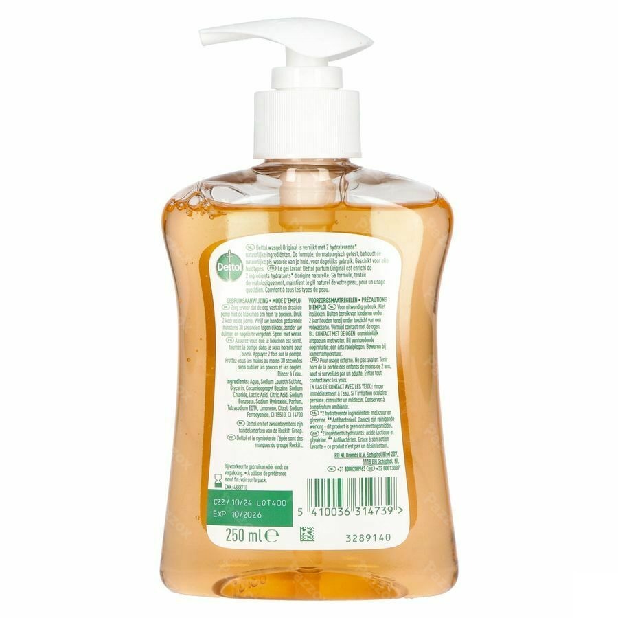 Dettolhygiene Gel Lavant Original 250ml