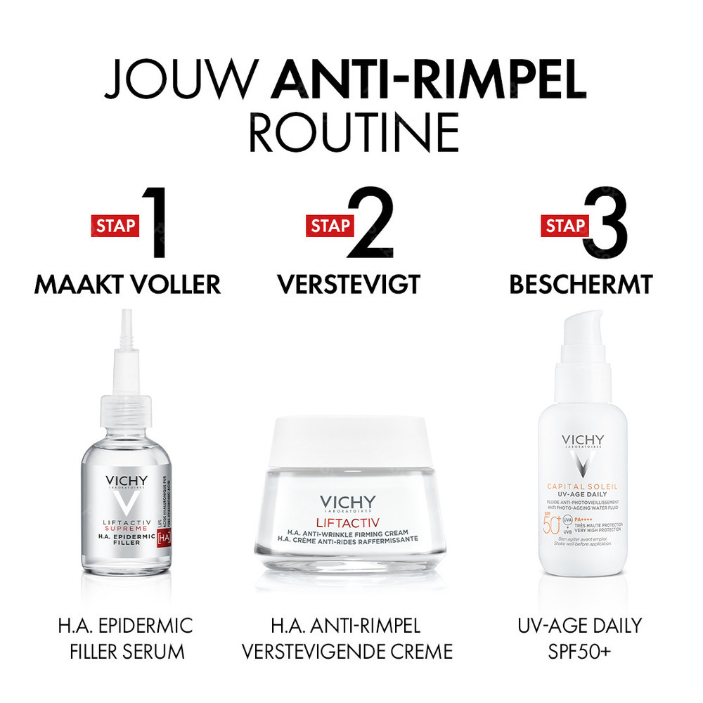 Vichy LiftActiv HA Anti-Rimpel Dagcrème Droge Huid 50ml
