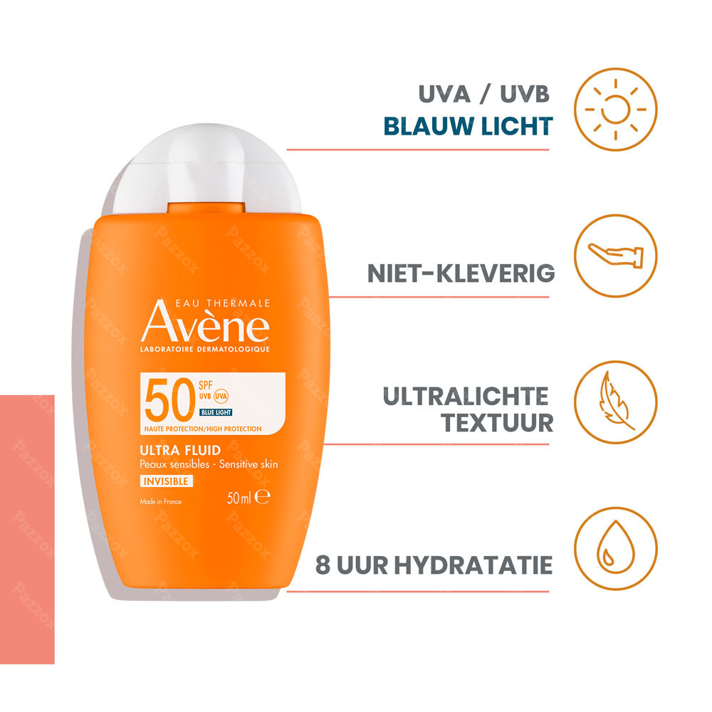 Avène Onzichtbare Zonnefluide SPF50+ 50ml