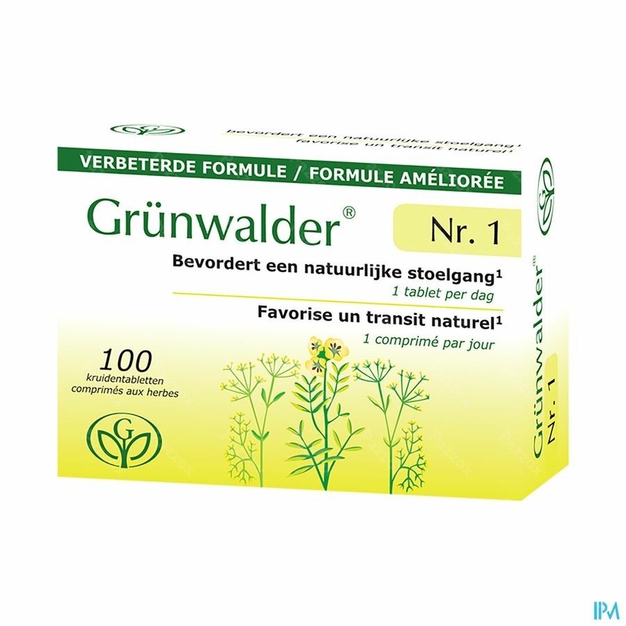 Grünwalder Nr1 100 Kruidentabletten Nieuwe Formule 