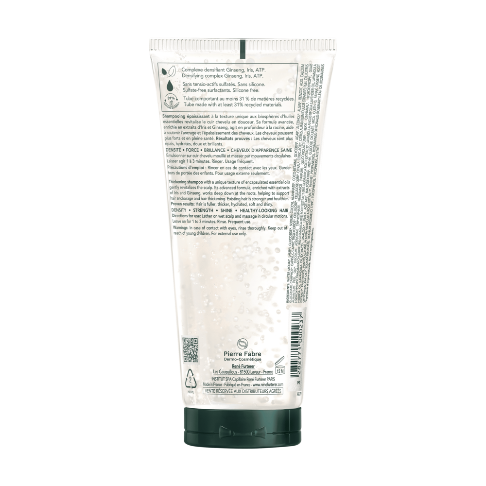 René Furterer Triphasic Shampooing Antichute Longévité, chute de cheveux héréditaire & hormonale 200ml