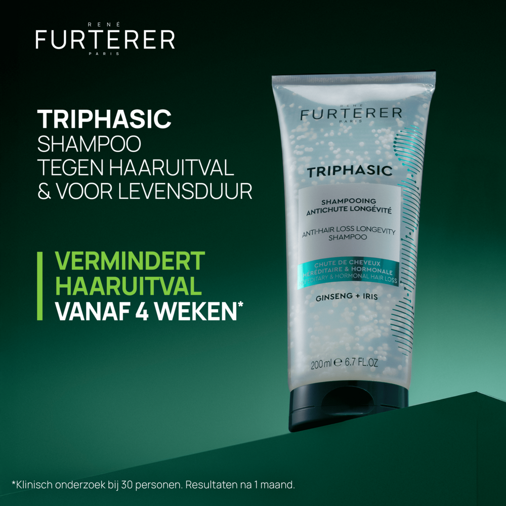René Furterer Triphasic Anti-haaruitval Shampoo voor Levensduur, Erfelijke & hormonale haaruitval 200ml