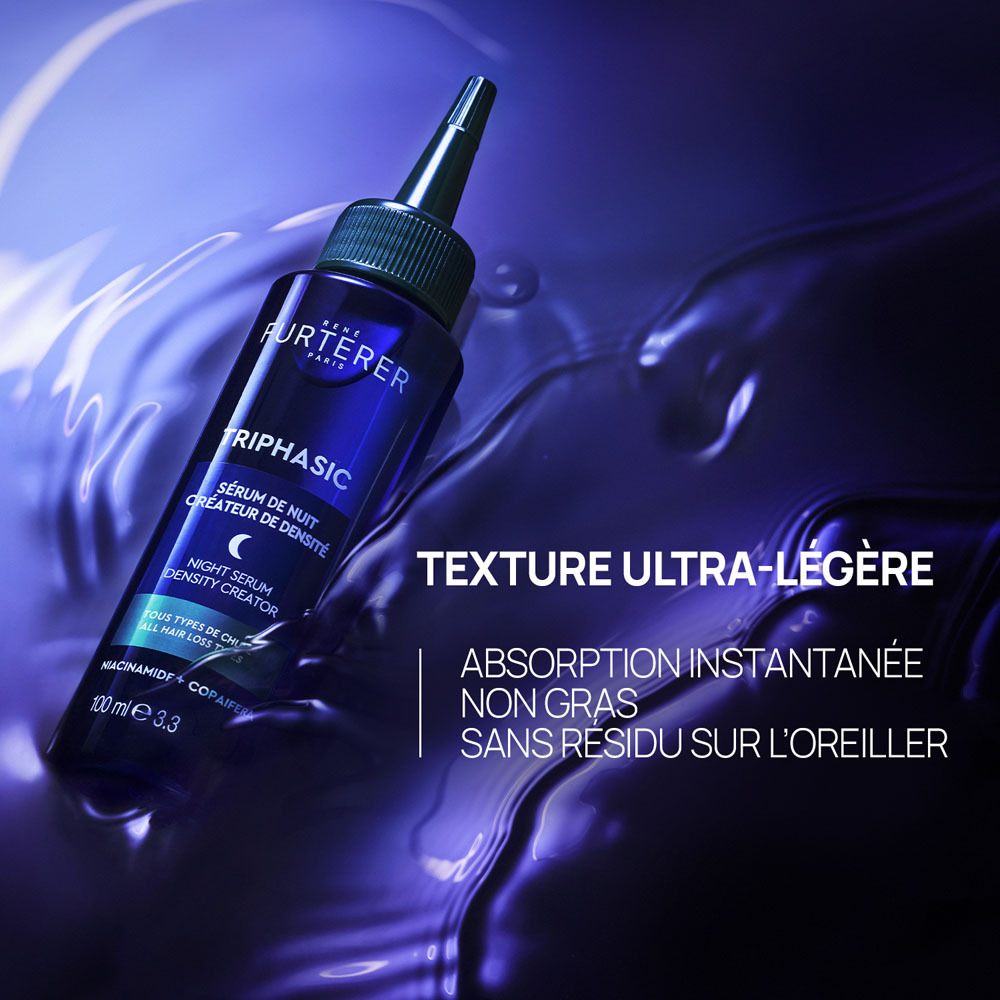 René Furterer Triphasic Sérum de nuit créateur de densité, Anti-chute, tous type de cheveux 100ml