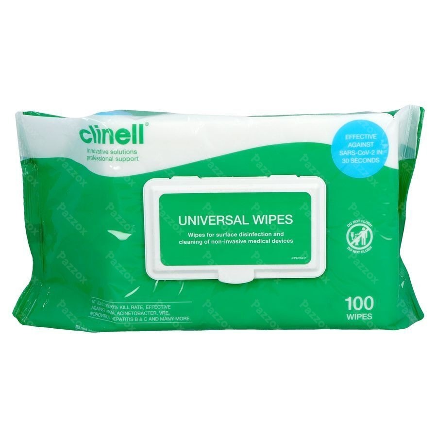 Clinell Universal Lingettes Epaise 100