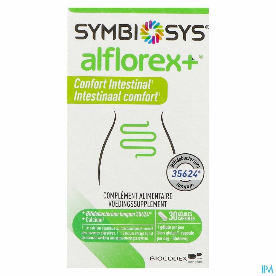 Symbiosys Alflorex+ Intestinaal comfort 30 Capsules