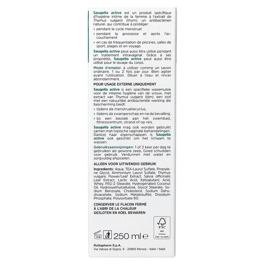Saugella Actieve Emulsie 250ml