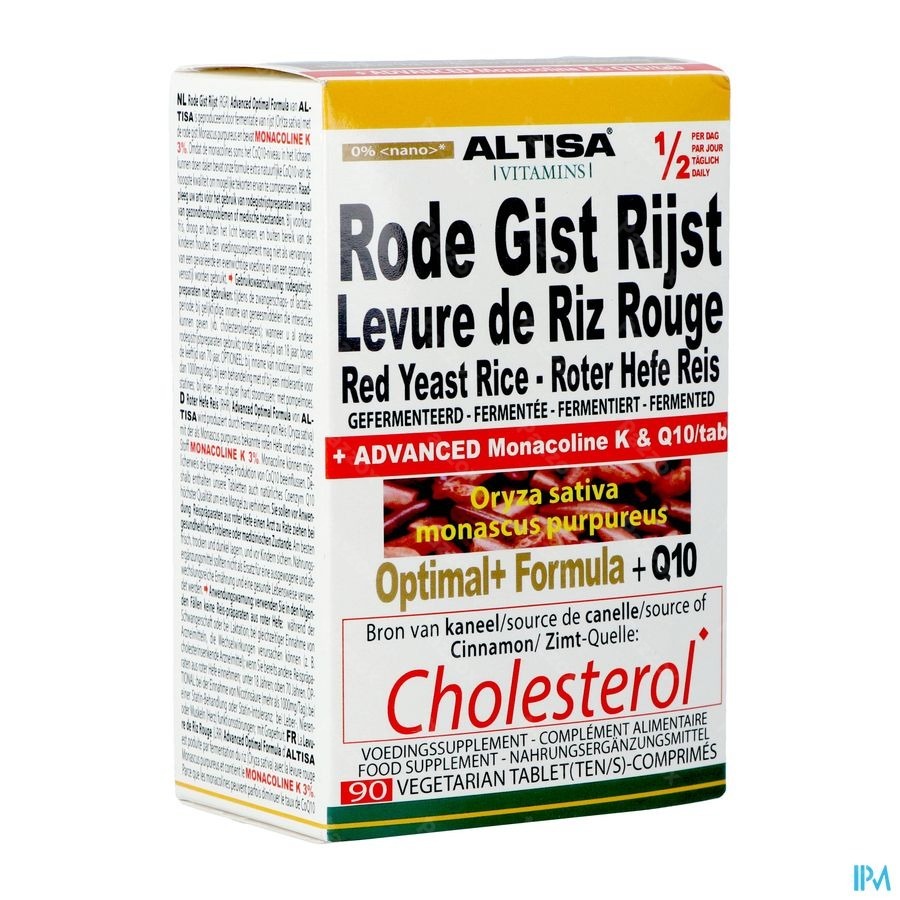 Altisa Rode Gist Rijst Optimal Formula 90 Tabletten 
